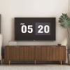 Wood Modern TV Stand Fluted 68" t, Entertainment Center with Storage Doors, TV Console Media Cabinet, for 55+ Inch TV, Living Room