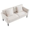 Loveseat Sofa, 69-Inch Small Sofa Couch for Living Room, Velvet Fabric 2-Seats Couch with Sinuous Spring, Soft Cushions and Sturdy Frame