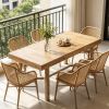 Rectangle Dining Table  Kitchen Table with Reinforced Legs for 6-8 People