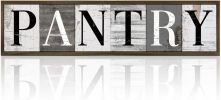 Farmhouse Pantry Signs, Rustic Hanging Wood Sign, Kitchen Wall Art, Pantry Room Decor for Table Shelf, Vintage Home Decor Accent, Housewarming Gifts
