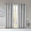 Total Blackout Metallic Print Grommet Top Curtain Panel Pair(2 Pcs Window Panels)