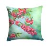 Pennsylvania Mountain Laurels in Watercolor Throw Pillow Machine Washable, Indoor Outdoor Decorative Pillow for Couch, Bed or Patio, 18Hx18W