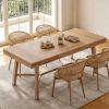 Rectangle Dining Table  Kitchen Table with Reinforced Legs for 6-8 People