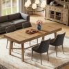 Rectangle Dining Table  Kitchen Table with Reinforced Legs for 6-8 People