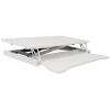 Adjustable Height Standing Laptop Desk – Sit-to-Stand Workstation with Keyboard Tray, White
