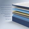 King Size Mattress in a Box 14 Inch Memory Foam Hybrid Mattress with Pocketed Springs Medium Firm Support Motion Isolation Edge Support 60 Night Trial