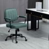Ergonomic Microfiber Desk Chair Swivel Adjustable Height Tilt Green