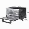4 Slice Countertop Toaster Oven with 3 Settings, Includes Baking Rack and Pan, Black, New