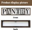 Farmhouse Pantry Signs, Rustic Hanging Wood Sign, Kitchen Wall Art, Pantry Room Decor for Table Shelf, Vintage Home Decor Accent, Housewarming Gifts