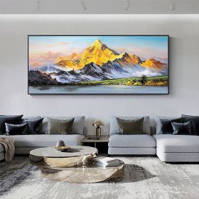 Hand Painted Oil Painting Large Landscape Oil Painting Original Mountain Canvas Painting Abstract Painting Modern Art Acrylic Painting Living Room Hal (Style: 01, size: 150X220cm)